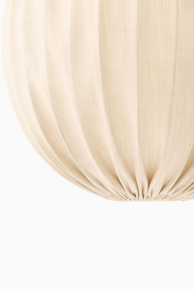 Hans Agne Jakobsson Ceiling Lamp in Brass and Fabric by Hans Agne Jakobsson 1950s