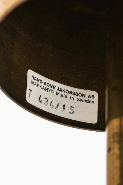 Hans Agne Jakobsson Ceiling Lamp in Brass and Glass by Hans Agne Jakobsson 1960s