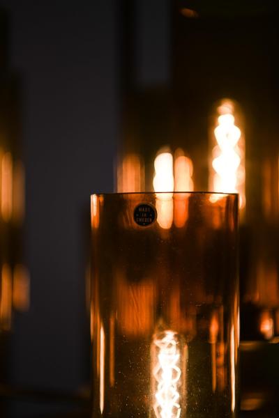 Hans Agne Jakobsson Ceiling Lamp in Brass and Glass by Hans Agne Jakobsson 1960s