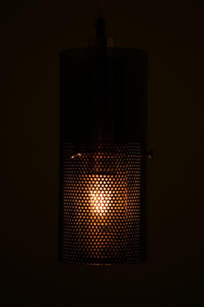 Hans Agne Jakobsson Ceiling Lamp in Brass and Original Glass by Hans Agne Jakobsson 1950s