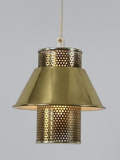 Hans Agne Jakobsson Elegant Pendant Lamp T766 by Hans Agne Jakobsson for AB Markaryd Sweden 1960s