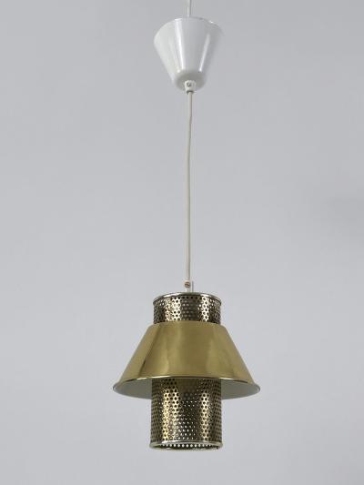 Hans Agne Jakobsson Elegant Pendant Lamp T766 by Hans Agne Jakobsson for AB Markaryd Sweden 1960s