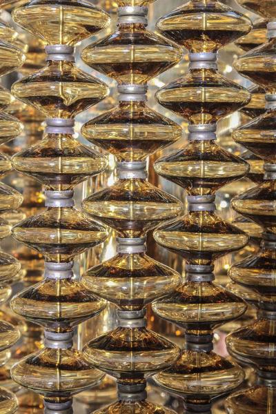 Hans Agne Jakobsson Hans Agne Jakobsson Amber Glass Strand Sconces