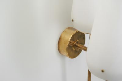 Hans Agne Jakobsson Hans Agne Jakobsson Brass and Glass Wall Sconces for AB Markaryd Sweden 1950s
