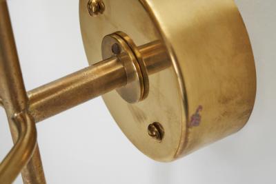 Hans Agne Jakobsson Hans Agne Jakobsson Brass and Glass Wall Sconces for AB Markaryd Sweden 1950s