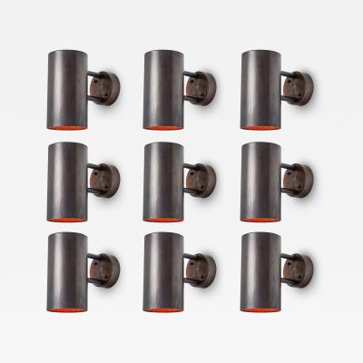 Hans Agne Jakobsson Hans Agne Jakobsson C627 110 Rulle Brown Patinated Outdoor Sconce