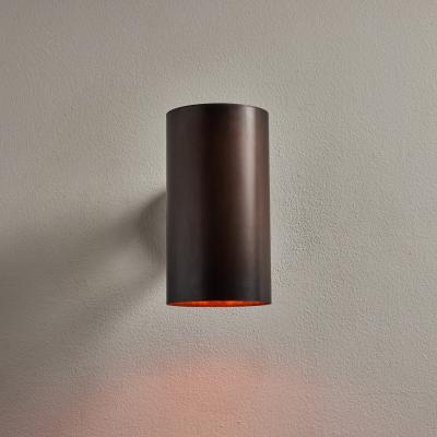 Hans Agne Jakobsson Hans Agne Jakobsson C627 110 Rulle Brown Patinated Outdoor Sconce