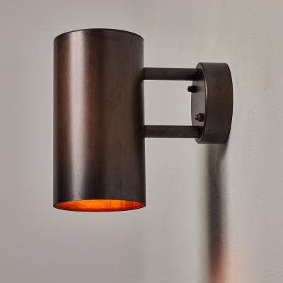 Hans Agne Jakobsson Hans Agne Jakobsson C627 110 Rulle Brown Patinated Outdoor Sconce