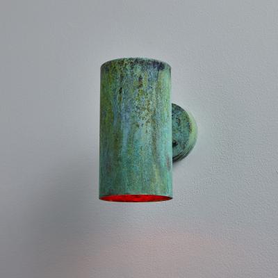 Hans Agne Jakobsson Hans Agne Jakobsson C627 110 Rulle Verdigris Patinated Outdoor Sconce