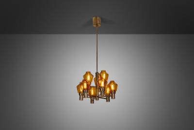 Hans Agne Jakobsson Hans Agne Jakobsson Chandelier for Hans Agne Jakobsson AB Markaryd Sweden 1960s
