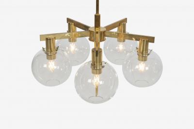 Hans Agne Jakobsson Hans Agne Jakobsson Five Globe Pastoral Chandelier