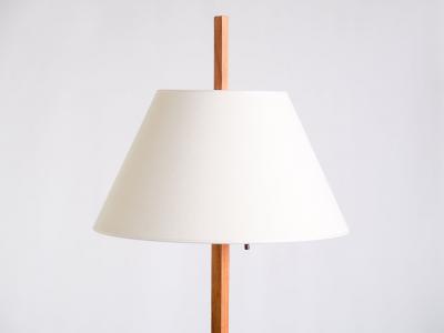 Hans Agne Jakobsson Hans Agne Jakobsson G35 Floor Lamp in Teak and Iron Markaryd Sweden 1960s