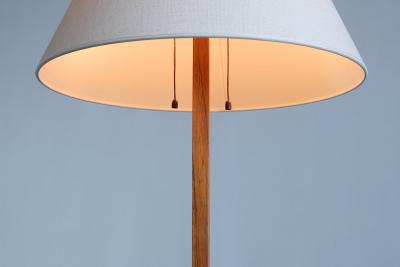 Hans Agne Jakobsson Hans Agne Jakobsson G35 Floor Lamp in Teak and Iron Markaryd Sweden 1960s