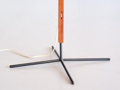 Hans Agne Jakobsson Hans Agne Jakobsson G35 Floor Lamp in Teak and Iron Markaryd Sweden 1960s