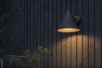 Hans Agne Jakobsson Hans Agne Jakobsson Mini Tratten Darkly Patinated Outdoor Sconce