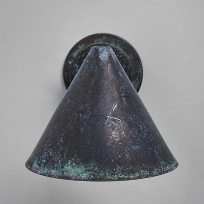 Hans Agne Jakobsson Hans Agne Jakobsson Mini Tratten Darkly Patinated Outdoor Sconce