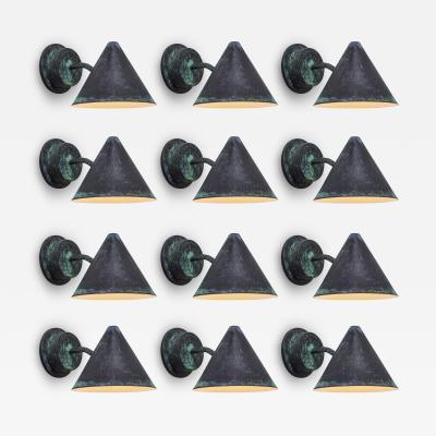 Hans Agne Jakobsson Hans Agne Jakobsson Mini Tratten Darkly Patinated Outdoor Sconce