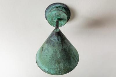 Hans Agne Jakobsson Hans Agne Jakobsson Mini Tratten Patinated Copper Outdoor Sconces