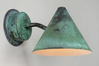 Hans Agne Jakobsson Hans Agne Jakobsson Mini Tratten Patinated Copper Outdoor Sconces