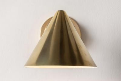 Hans Agne Jakobsson Hans Agne Jakobsson Mini Tratten Polished Brass Outdoor Sconces