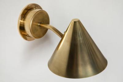 Hans Agne Jakobsson Hans Agne Jakobsson Mini Tratten Polished Brass Outdoor Sconces