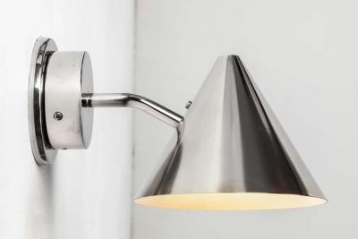 Hans Agne Jakobsson Hans Agne Jakobsson Mini Tratten Polished Nickel Outdoor Sconces