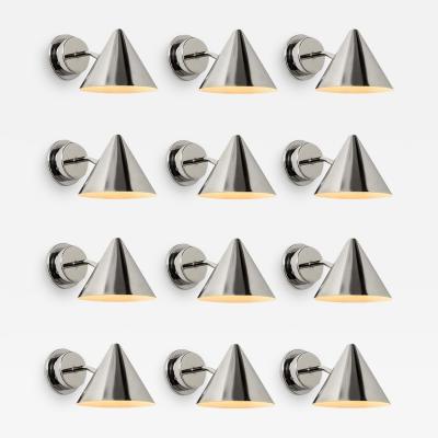 Hans Agne Jakobsson Hans Agne Jakobsson Mini Tratten Polished Nickel Outdoor Sconces
