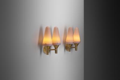 Hans Agne Jakobsson Hans Agne Jakobsson Model S 1554 Wall Lamps Sweden 1950s