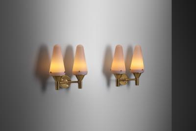 Hans Agne Jakobsson Hans Agne Jakobsson Model S 1554 Wall Lamps Sweden 1950s