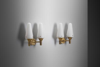 Hans Agne Jakobsson Hans Agne Jakobsson Model S 1554 Wall Lamps Sweden 1950s