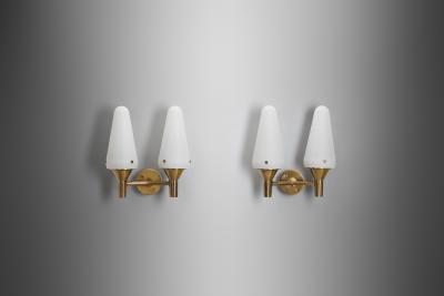 Hans Agne Jakobsson Hans Agne Jakobsson Model S 1554 Wall Lamps Sweden 1950s