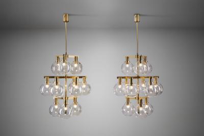 Hans Agne Jakobsson Hans Agne Jakobsson Model T 348 12 Ceiling Lamps Sweden 1960s