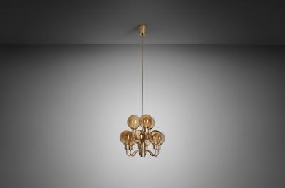 Hans Agne Jakobsson Hans Agne Jakobsson Model T716 Ceiling Lamp for Markaryd Sweden 1960s