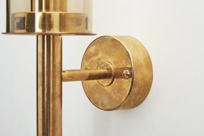 Hans Agne Jakobsson Hans Agne Jakobsson Model V169 1 Wall Sconces for Markaryd Sweden 1960s