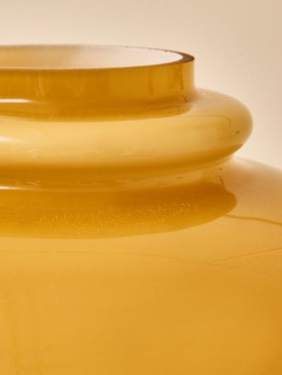 Hans Agne Jakobsson Hans Agne Jakobsson Oplight Model 20162 Table Lamp in Amber Glass