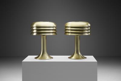 Hans Agne Jakobsson Hans Agne Jakobsson Pair of BN 26 Table Lamps for AB Markaryd Sweden 1950s