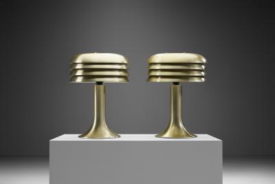 Hans Agne Jakobsson Hans Agne Jakobsson Pair of BN 26 Table Lamps for AB Markaryd Sweden 1950s