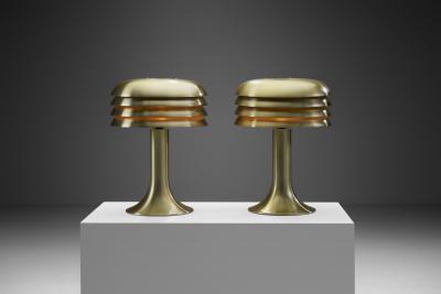 Hans Agne Jakobsson Hans Agne Jakobsson Pair of BN 26 Table Lamps for AB Markaryd Sweden 1950s