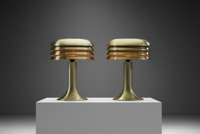 Hans Agne Jakobsson Hans Agne Jakobsson Pair of BN 26 Table Lamps for AB Markaryd Sweden 1950s