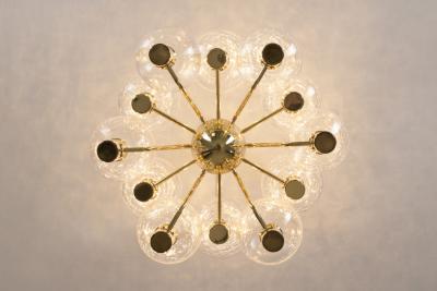 Hans Agne Jakobsson Hans Agne Jakobsson Patricia T372 12 Chandelier for Markaryd Sweden 1960s
