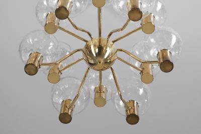 Hans Agne Jakobsson Hans Agne Jakobsson Patricia T372 12 Chandelier for Markaryd Sweden 1960s