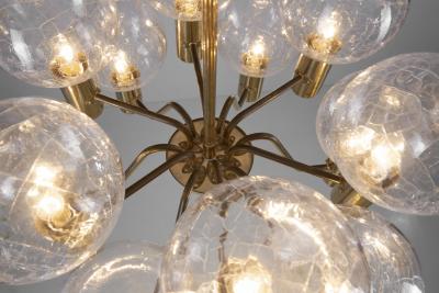 Hans Agne Jakobsson Hans Agne Jakobsson Patricia T372 12 Chandelier for Markaryd Sweden 1960s