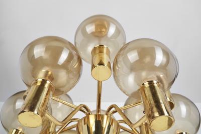 Hans Agne Jakobsson Hans Agne Jakobsson Patricia T372 12 Chandelier for Markaryd Sweden 1960s