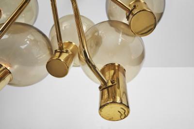 Hans Agne Jakobsson Hans Agne Jakobsson Patricia T372 12 Chandelier for Markaryd Sweden 1960s
