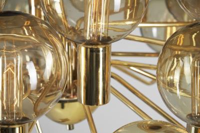 Hans Agne Jakobsson Hans Agne Jakobsson Patricia T372 24 Chandelier for Markaryd Sweden 1960s