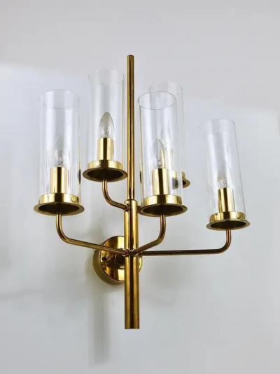 Hans Agne Jakobsson Hans Agne Jakobsson Sonata Midcentury 5 Armed Sconce Wall Light Markaryd 1960