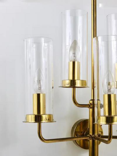 Hans Agne Jakobsson Hans Agne Jakobsson Sonata Midcentury 5 Armed Sconce Wall Light Markaryd 1960
