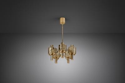 Hans Agne Jakobsson Hans Agne Jakobsson T507 Chandelier for Markaryd Sweden 1960s
