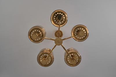 Hans Agne Jakobsson Hans Agne Jakobsson T507 Chandelier for Markaryd Sweden 1960s