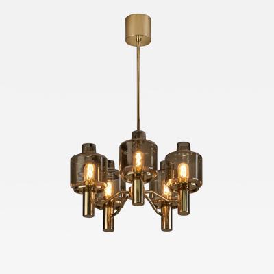 Hans Agne Jakobsson Hans Agne Jakobsson T507 Chandelier for Markaryd Sweden 1960s